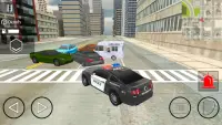 محاكي سيارة الشرطة - شرطي مطاردة Screen Shot 4