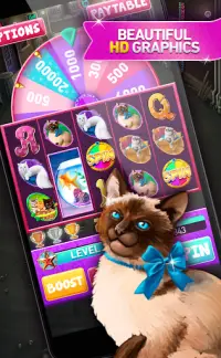 Kitty Fortune Wheel Slots Screen Shot 0