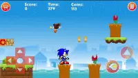 Dash Blue Runner Hedgehog Screen Shot 0