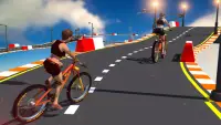 BMX Cycle Mega Ramp Stunts - Juegos de carreras de Screen Shot 1