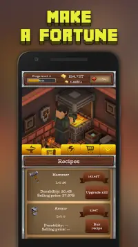 ForgeCraft - Idle Tycoon. Crafting Business Game. Screen Shot 1