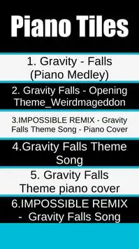 Gravity Falls Piano Tiles Screen Shot 1