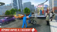 Ambulance toit saut d'obstacles: Impossible Stunts Screen Shot 2