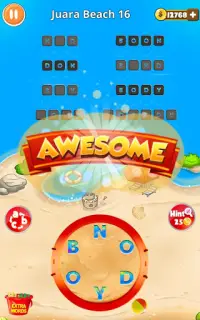 Words on Beach - Best Word Game for Holidays Screen Shot 6