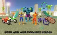 Superhero Happy Wheel Incredible Race Screen Shot 0