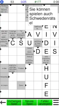 Deutsches Kreuzworträtsel   Screen Shot 1