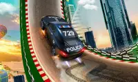 skoki rampie policyjnej Miasto wyścigi samochodowe Screen Shot 1
