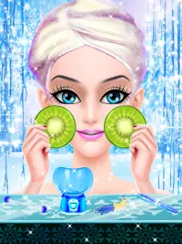 Juegos de salón de maquillaje Ice Queen para niñas Screen Shot 0