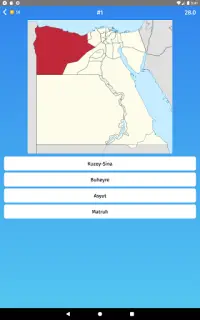 Eyaletleri bul: Mısır - Harita oyunu Screen Shot 9