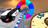 Police Prado Car Stunt - Ramp Car Racing Game 3D Screen Shot 13