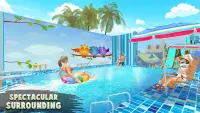 Slide Water Parks Extreme Ride: Hiburan Park 3D Screen Shot 1