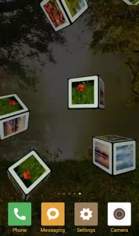 3d cube photo live wallpaper with background Screen Shot 2