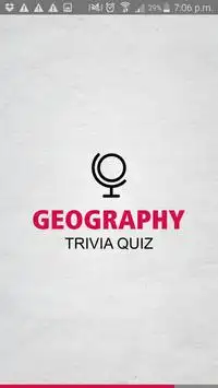 Geography Trivia Quiz Game Screen Shot 0