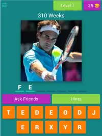 Weltnummer 1 Tennis / Quiz Screen Shot 8