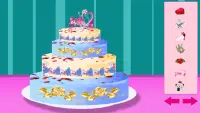 शादी का केक खेल - लड़की का खेल Screen Shot 4