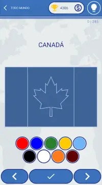Teste de Bandeiras do mundo Screen Shot 17
