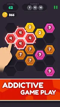 Hexa Puzzle Connect – Hex number Merge Game Screen Shot 0