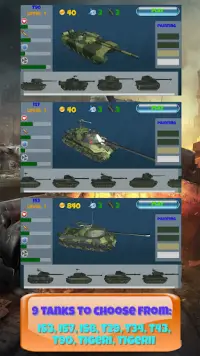 탱크 전투 전격 - 멀티 플레이어 전쟁 촬영 Screen Shot 0