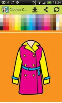 roupas colorir jogo Screen Shot 3