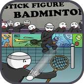 Stick figure badminton: Stickman 2 players y8