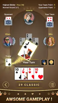 29 कार्ड खेल Screen Shot 1