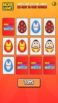 Iron Man Card Match Screen Shot 3