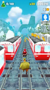 Santa Rail Rush Challenge Screen Shot 2