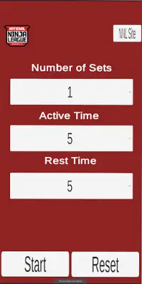 Ninja Training Timer Screen Shot 0