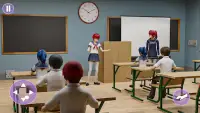 Anime Girl Virtual School Life Screen Shot 0