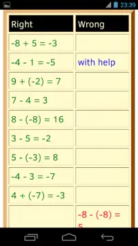 Addition and Subtraction Screen Shot 5