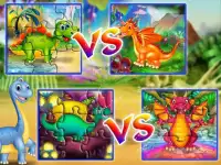 Dinosaur VS Dragon Puzzle: Jigsaw Free Games Screen Shot 9