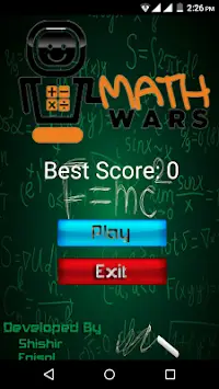 Math War Screen Shot 1