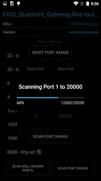 Администрация порта-TCP сканер Screen Shot 4