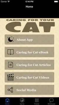 Caring for Cat-cat android app Screen Shot 2