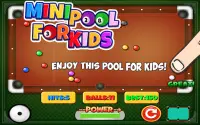 Mini billard pour enfants Screen Shot 2