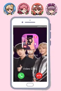 BTS Video Call & Chat - BTS Idol Call You Prank Screen Shot 5