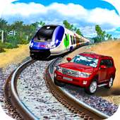Corrida de trens e carros 3d 2017