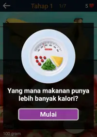 Kuis tentang kalori: Makanan dan minuman Screen Shot 1