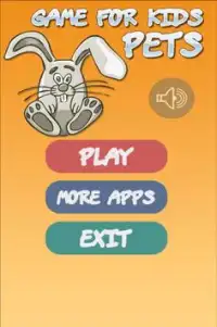Game for Kids - Pets Screen Shot 0