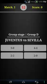 Champions League 2016 Quiz Screen Shot 1