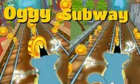 Subway Oggy Surfer Game Screen Shot 2