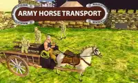 Caballo de ejército de transporte de caballos Screen Shot 2