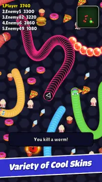 Worm io: Slither Snake Arena Screen Shot 15