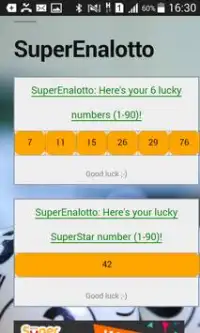 Lucky Numbers Generator: Biggest Lottery Jackpots Screen Shot 0