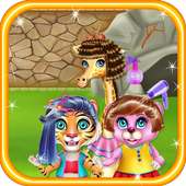 Beauty Salon Hair Zoo - Care animals