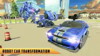 Полиция США Transform Robot Car Cop Wild Horse Gam Screen Shot 10