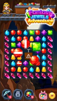 New Fantasy Jewels Adventure: Puzzle Land Screen Shot 3