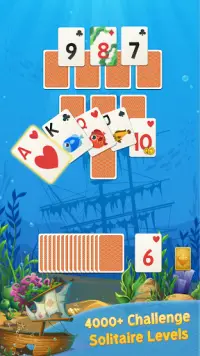 King Solitaire: Fish Tripeaks Screen Shot 0