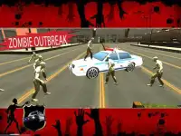 Police Car Chase Vs Zombie Screen Shot 3