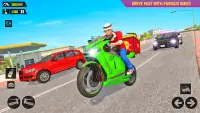 Pizza Delivery: Boy & Girl Bike Game Screen Shot 6